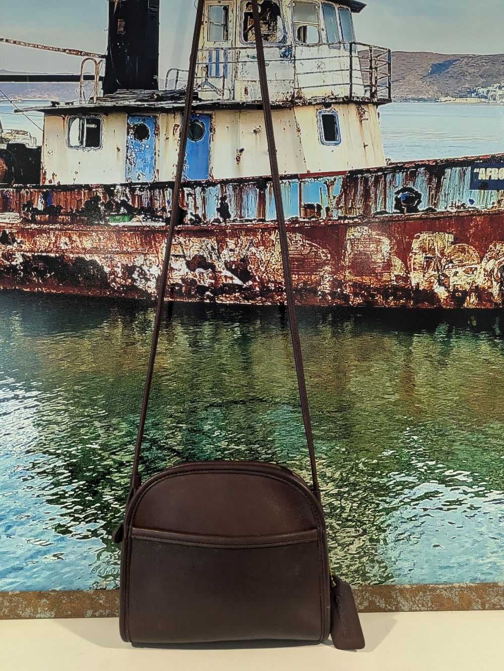 Vintage COACH 9017 brown Abbie Small Crossbody Bag With COACH Tag Attached - Picture 2 of 12